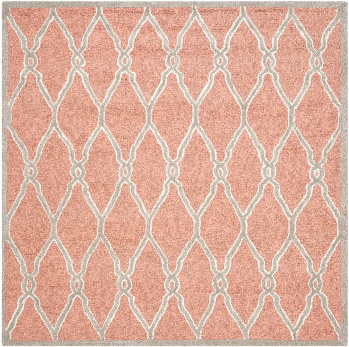 Safavieh Cambridge 6'-0" x 6'-0" Rug in Coral / Ivory