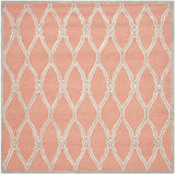 Safavieh Cambridge 6'-0" x 6'-0" Rug in Coral / Ivory