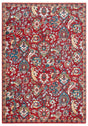 Safavieh Kashan 5'-1" x 7'-5" Rug in Rust / Ivory