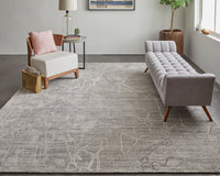 Feizy Whitton Wtn8890F Gray/Tan/Ivory Area Rug