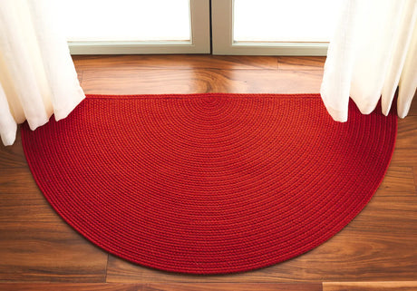 Safavieh Braided 2'-0" x 4'-0" Rug in Rust