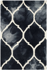 Safavieh Dip Dye 2'-0" x 3'-0" Rug in Graphite / Ivory