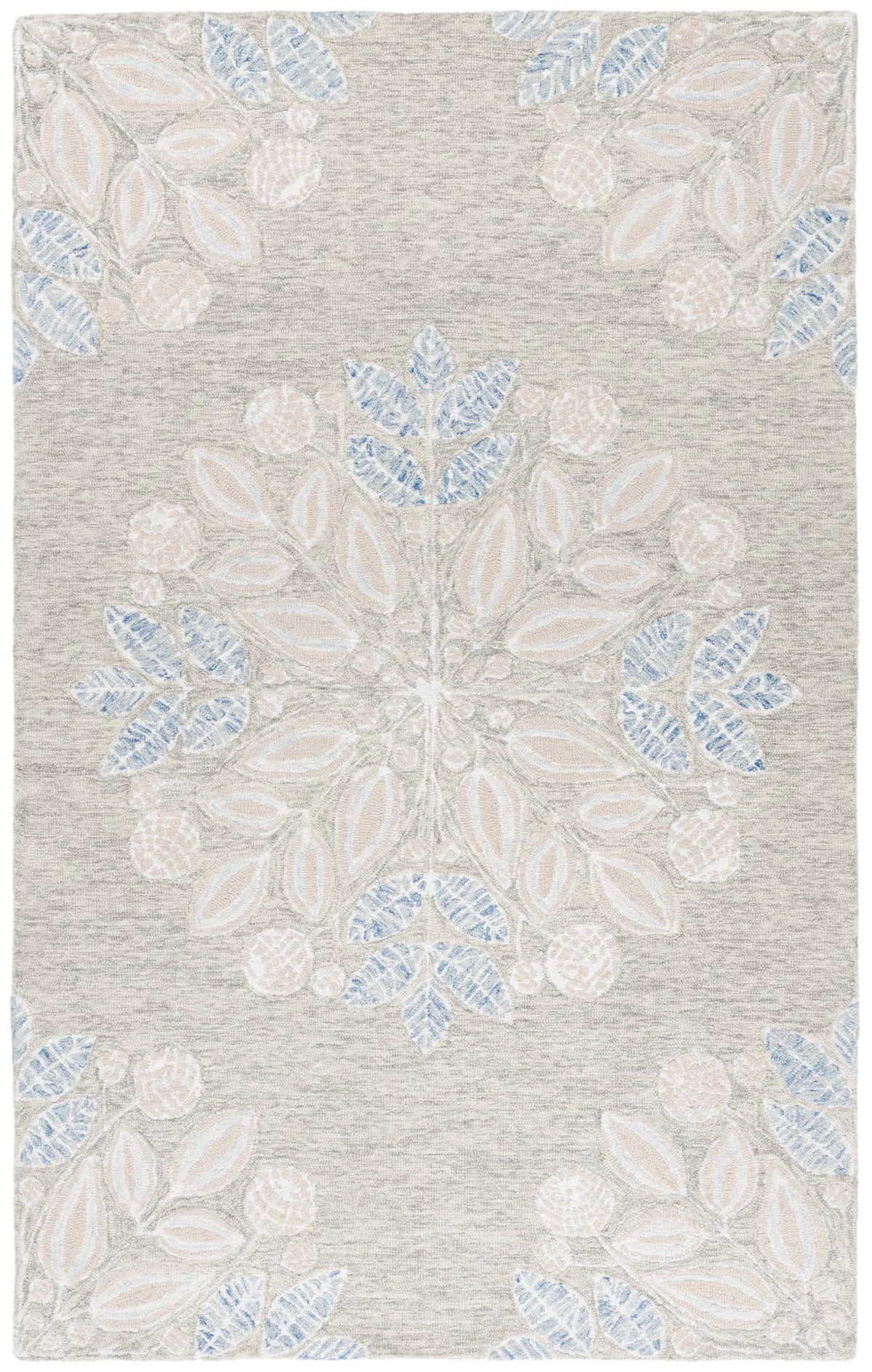 Safavieh Jardin 4'-0" x 6'-0" Rug in Light Grey / Ivory