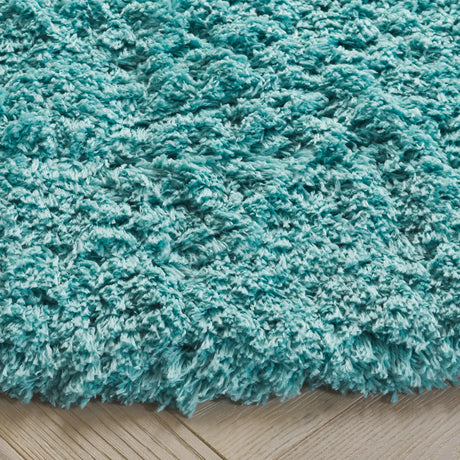 Safavieh Polar Shag 5'-1" x 5'-1" Rug in Light Turquoise