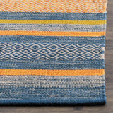 Safavieh Montauk 4'-0" x 6'-0" Rug in Blue / Orange