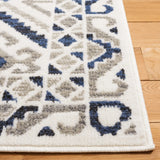 Safavieh Pyramid 4'-5" x 6'-5" Rug in Ivory / Grey Navy