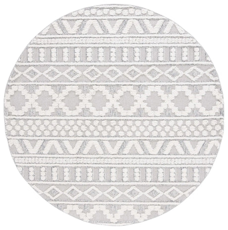 Safavieh Trends 6'-7" x 6'-7" Rug in Grey / Ivory
