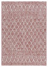 Safavieh Courtyard 5'-3" x 7'-7" Rug in Rust / Grey