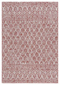 Safavieh Courtyard 5'-3" x 7'-7" Rug in Rust / Grey