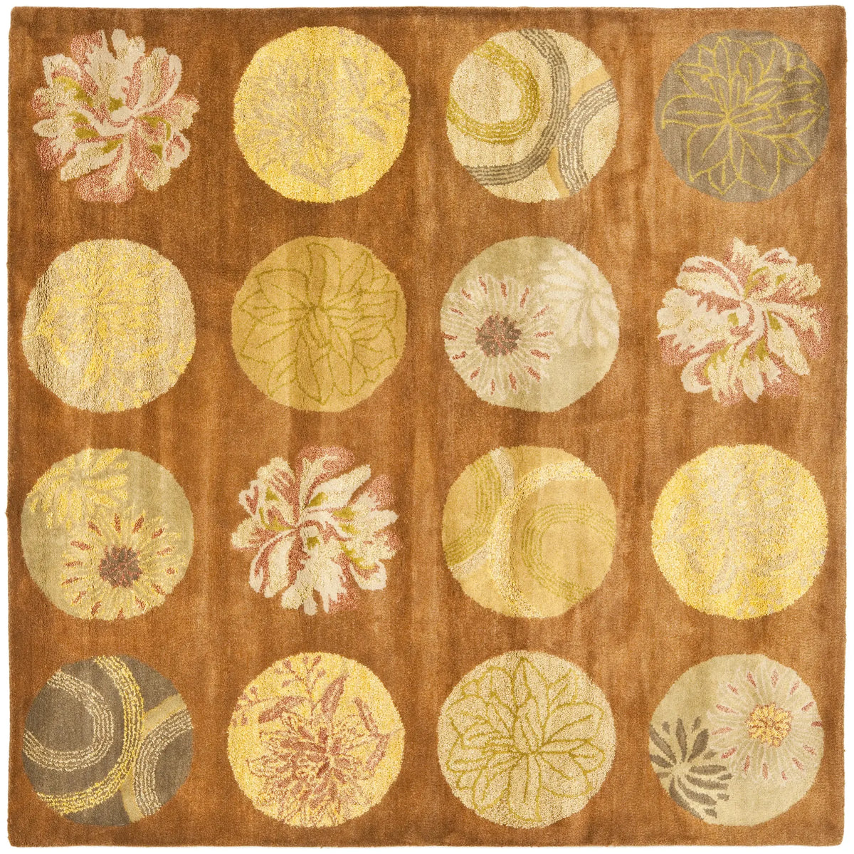 Safavieh Rodeo Drive 6'-0" x 6'-0" Rug in Light Brown / Multi
