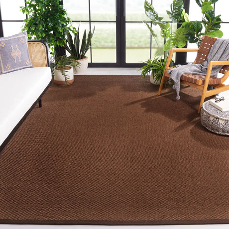 Safavieh Natural Fiber 6'-0" x 9'-0" Rug in Chocolate