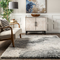 Nuloom Sidonie Abstract Clouds Ozbz03A Light Gray Area Rug