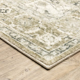 Oriental Weavers Savoy 28108 Green/ Ivory Rug - corner detail
