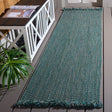 Safavieh Braided 300 2'-3" x 8'-0" Rug in Turquoise