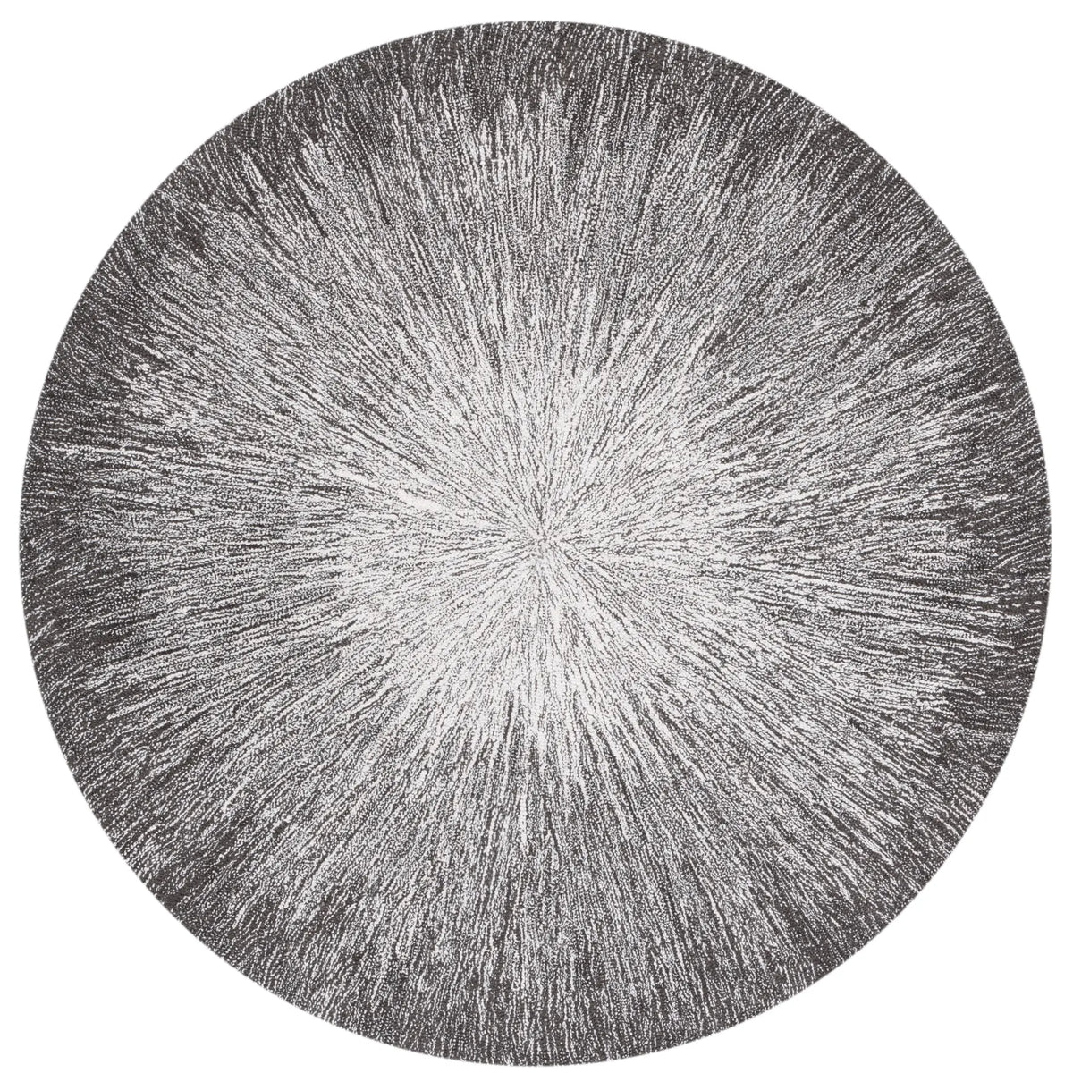 Safavieh Micro-Loop 5'-0" x 5'-0" Rug in Charcoal / Grey