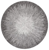 Safavieh Micro-Loop 5'-0" x 5'-0" Rug in Charcoal / Grey