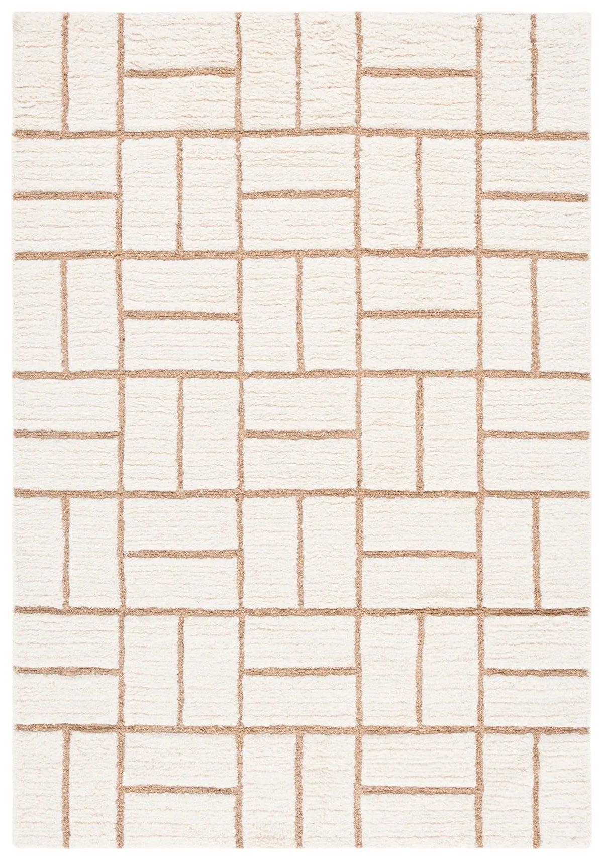 Safavieh Casablanca 4'-0" x 6'-0" Rug in Natural / Ivory