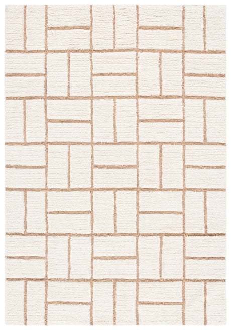 Safavieh Casablanca 4'-0" x 6'-0" Rug in Natural / Ivory