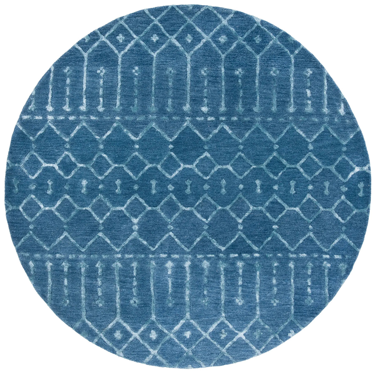 Safavieh Himalaya 6'-0" x 6'-0" Rug in Navy / Silver