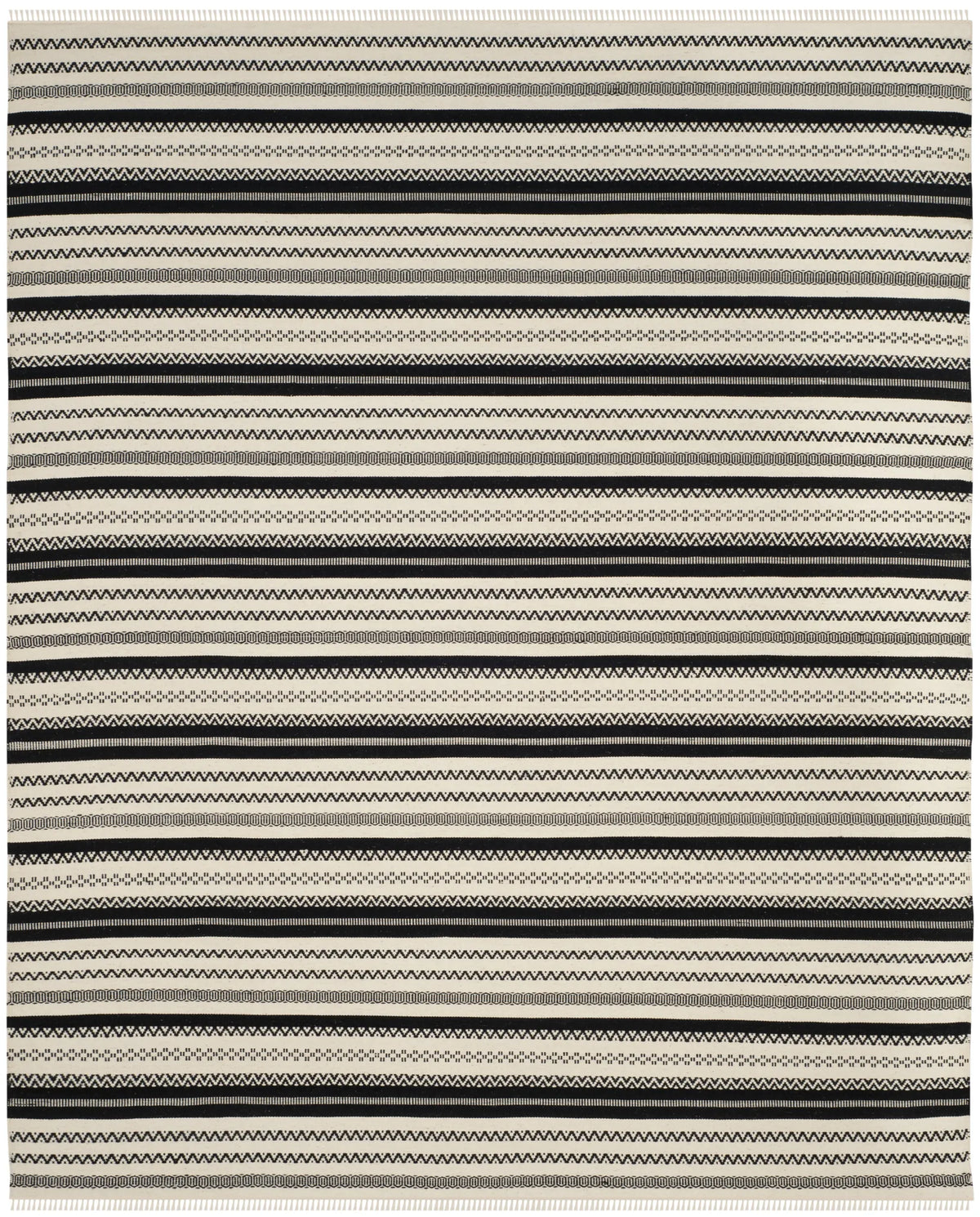 Safavieh Kilim 8'-0" x 10'-0" Rug in Ivory / Black
