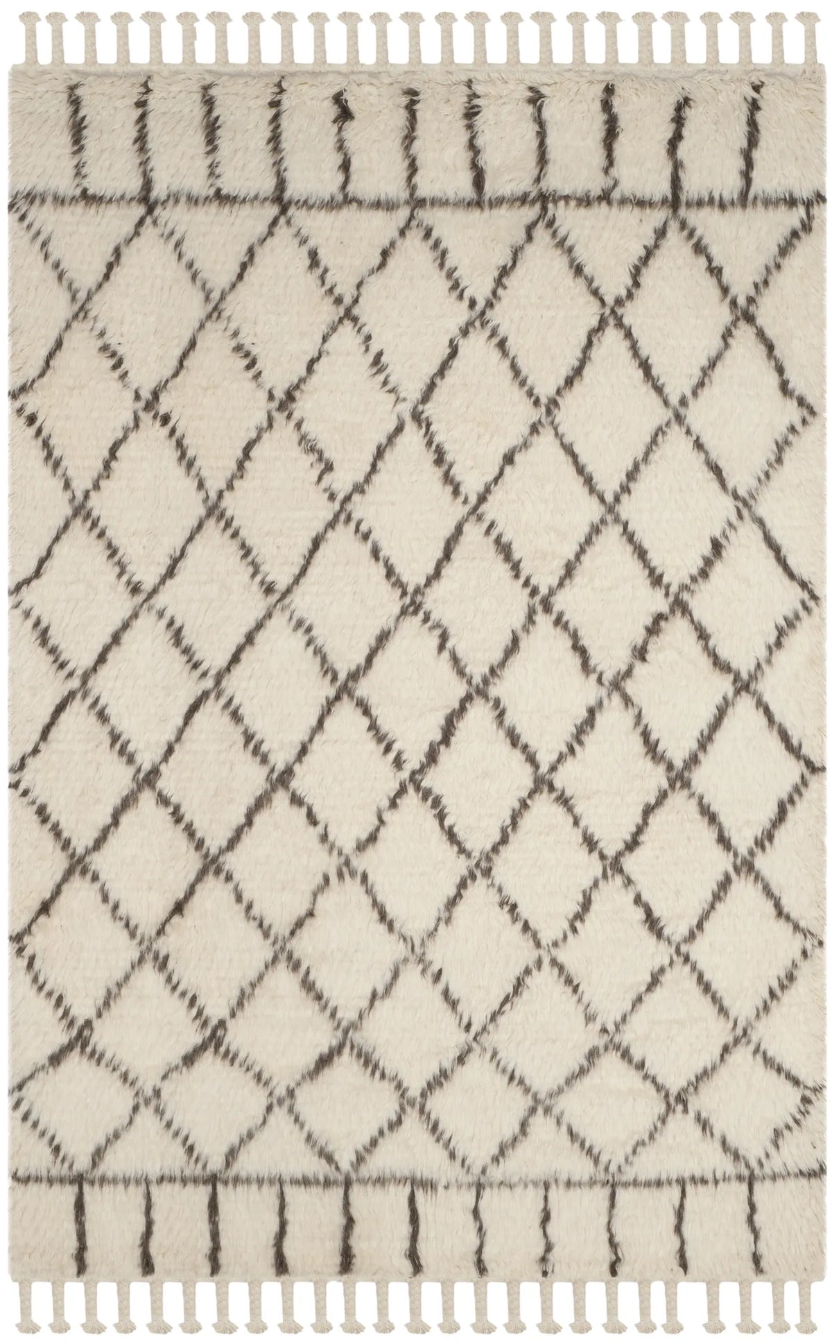 Safavieh Casablanca 6'-0" x 9'-0" Rug in Ivory / Brown