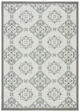 Safavieh Courtyard 4'-0" x 5'-7" Rug in Light Grey / Anthracite