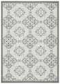 Safavieh Courtyard 4'-0" x 5'-7" Rug in Light Grey / Anthracite