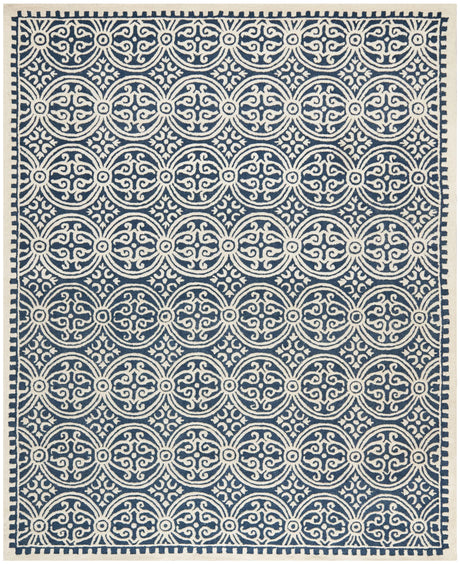 Safavieh Cambridge 10'-0" x 14'-0" Rug in Navy Blue / Ivory