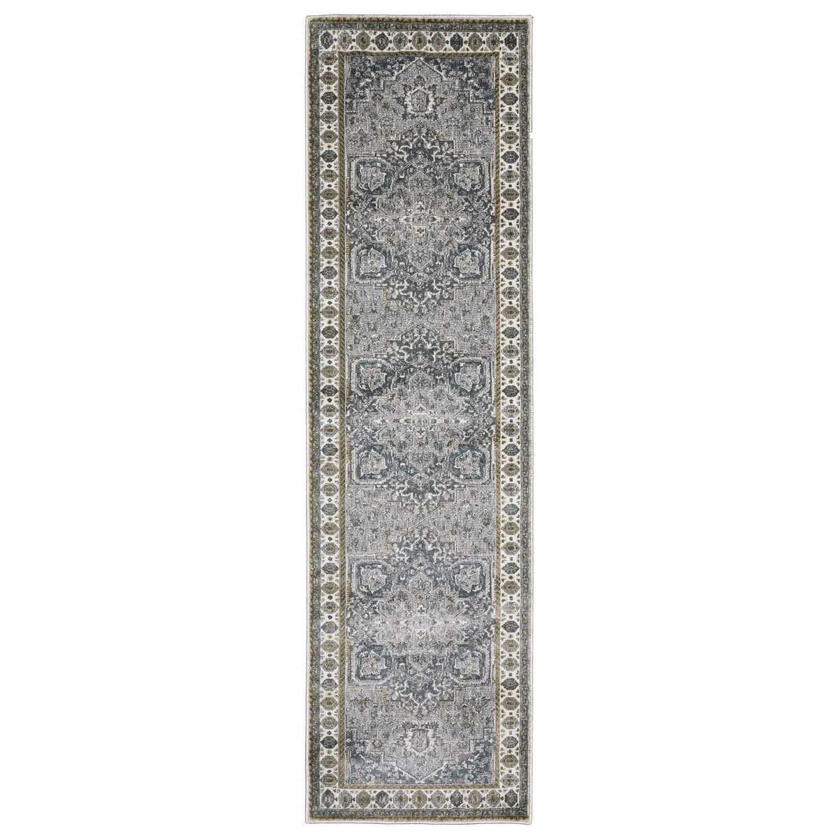 Oriental Weavers Sphinx Ellington Ell02 Blue/ Grey Rug - runner