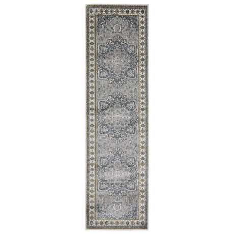 Oriental Weavers Sphinx Ellington Ell02 Blue/ Grey Rug - runner