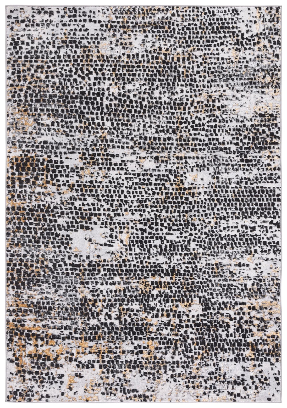 Safavieh Amelia 4'-5" x 6'-5" Rug in Charcoal / Gold