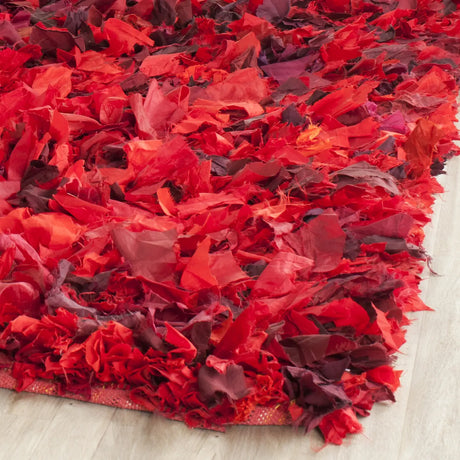 Safavieh Rio Shag 6'-0" x 9'-0" Rug in Red / Multi