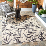 Safavieh Courtyard 5'-3" x 7'-7" Rug in Beige / Anthracite