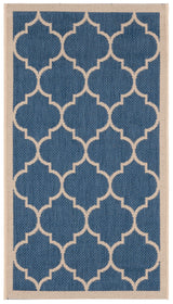 Safavieh Courtyard 2'-0" x 3'-7" Rug in Blue / Beige