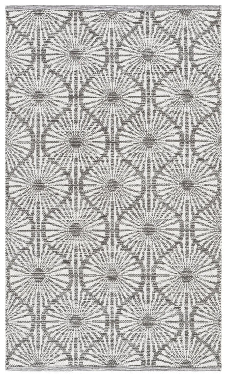 Safavieh Montauk 3'-0" x 5'-0" Rug in Charcoal / Ivory