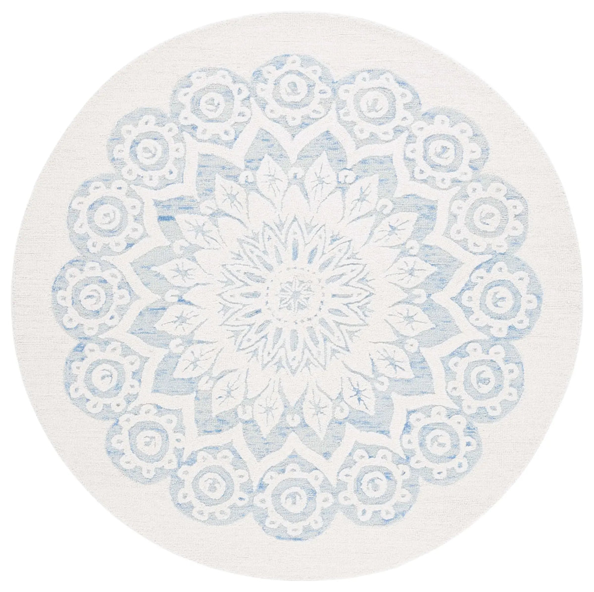 Safavieh Blossom 6'-0" x 6'-0" Rug in Ivory / Blue