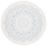 Safavieh Blossom 6'-0" x 6'-0" Rug in Ivory / Blue