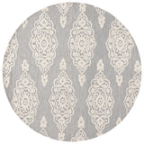 Safavieh Ebony 6'-0" x 6'-0" Rug in Ivory / Grey