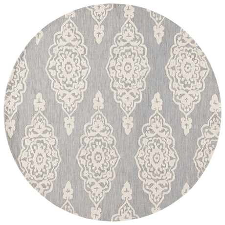 Safavieh Ebony 6'-0" x 6'-0" Rug in Ivory / Grey