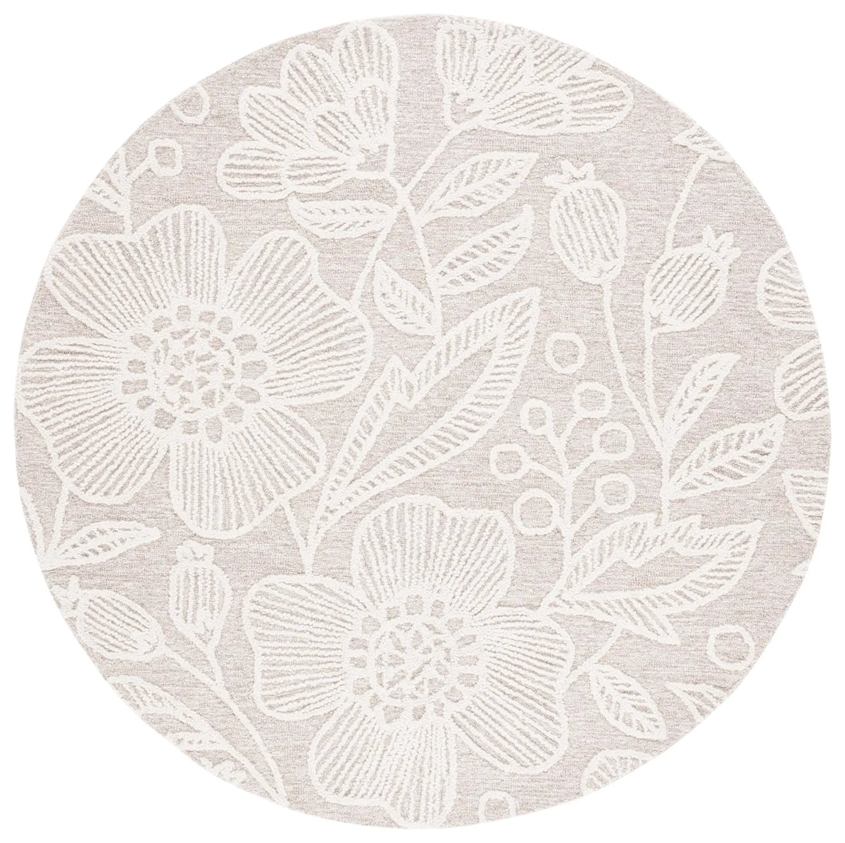 Safavieh Jardin 6'-0" x 6'-0" Rug in Natural / Ivory