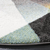 Safavieh Porcello 6'-7" x 6'-7" Rug in Grey / Multi