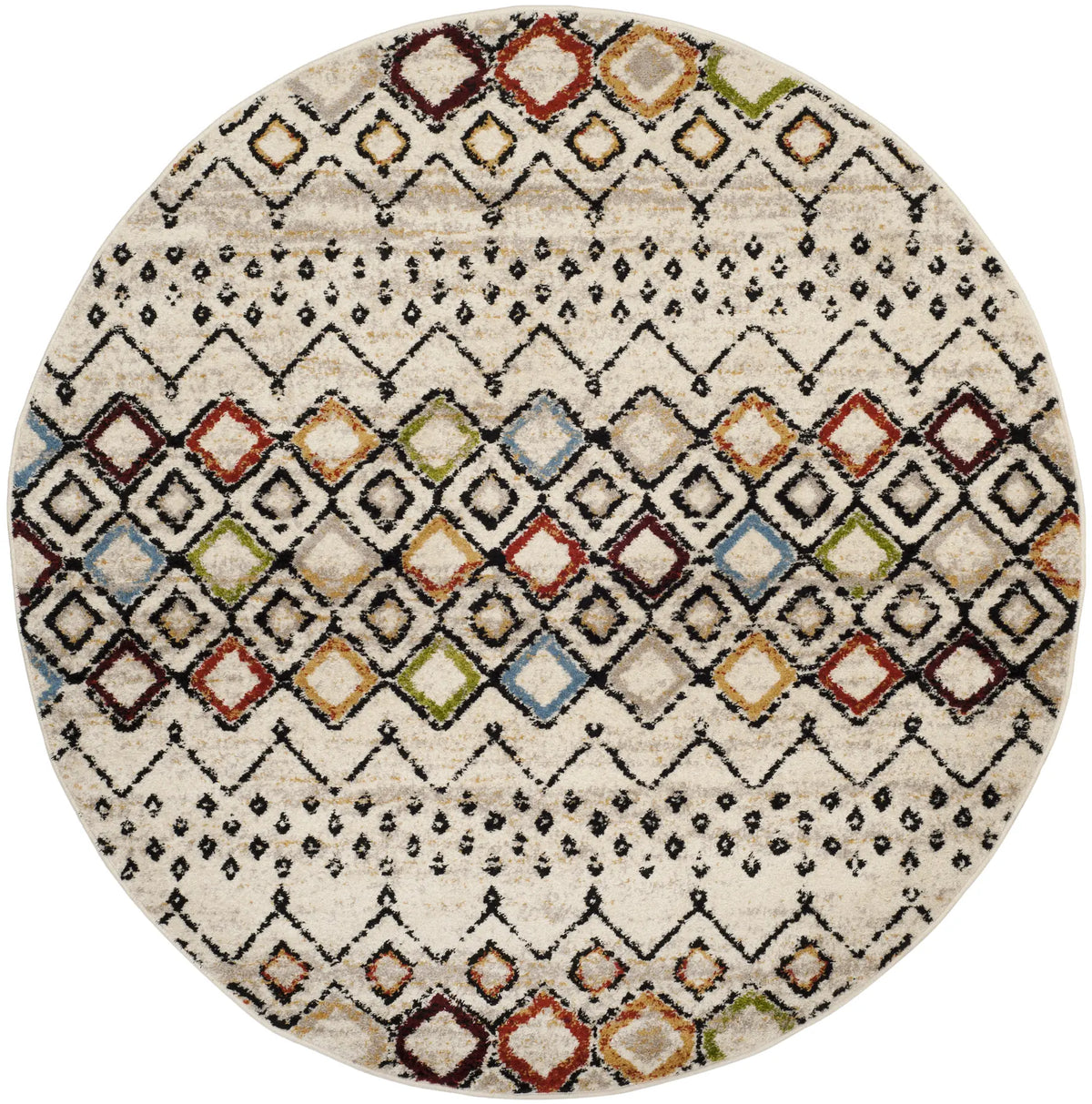 Safavieh Amsterdam 10'-0" x 10'-0" Rug in Ivory / Multi
