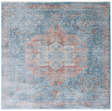 Safavieh Victoria 6'-7" x 6'-7" Rug in Navy / Red