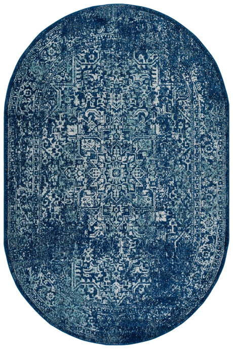 Safavieh Evoke 6'-0" x 8'-0" Rug in Navy / Ivory
