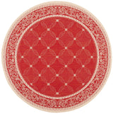 Safavieh Courtyard 6'-7" x 6'-7" Rug in Red / Natural