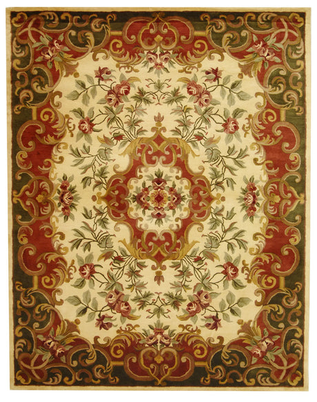 Safavieh Classic 9'-6" x 13'-6" Rug in Ivory / Green