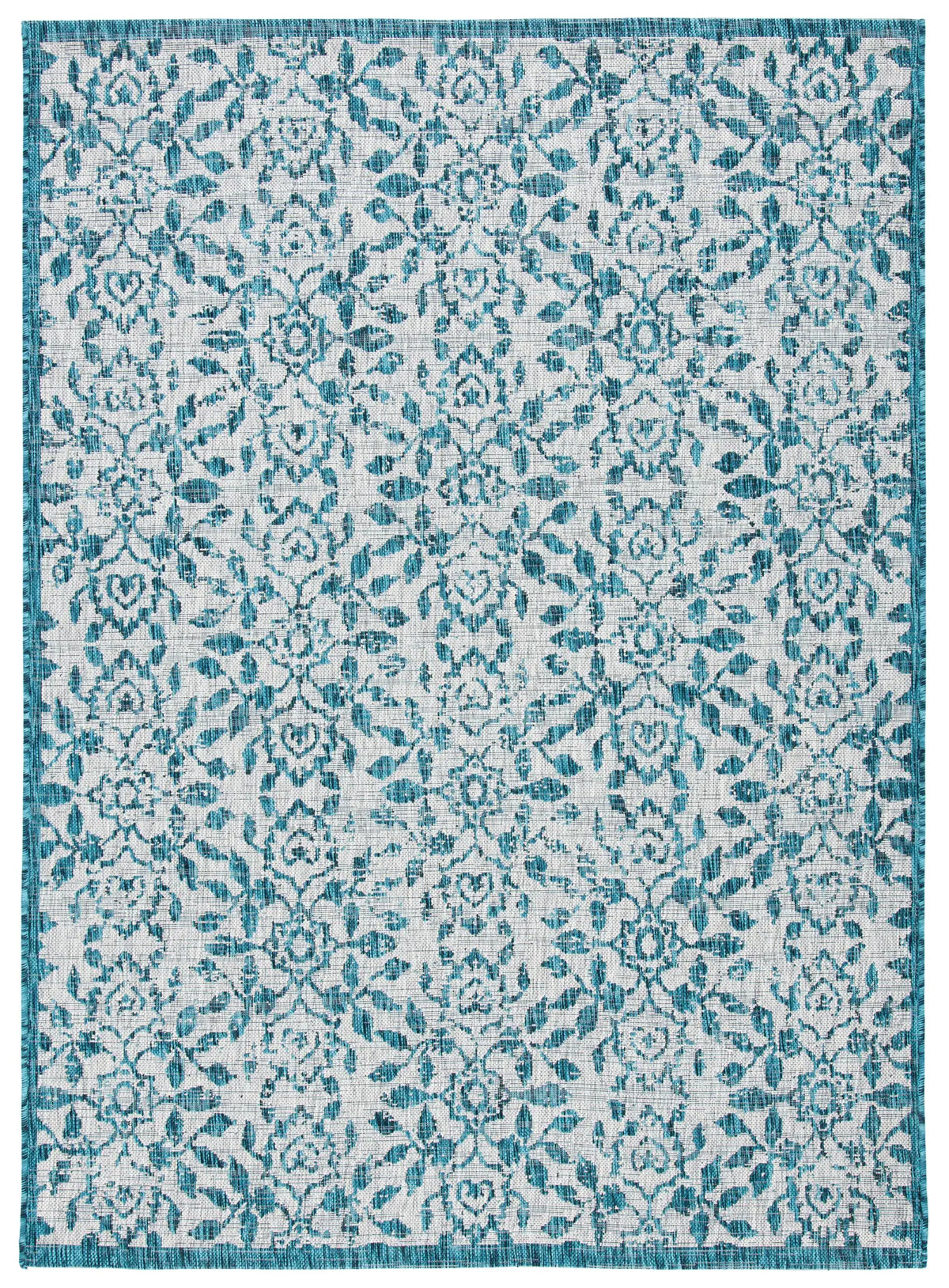 Safavieh Courtyard 4'-5" x 6'-5" Rug in Grey / Blue