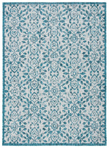 Safavieh Courtyard 4'-5" x 6'-5" Rug in Grey / Blue