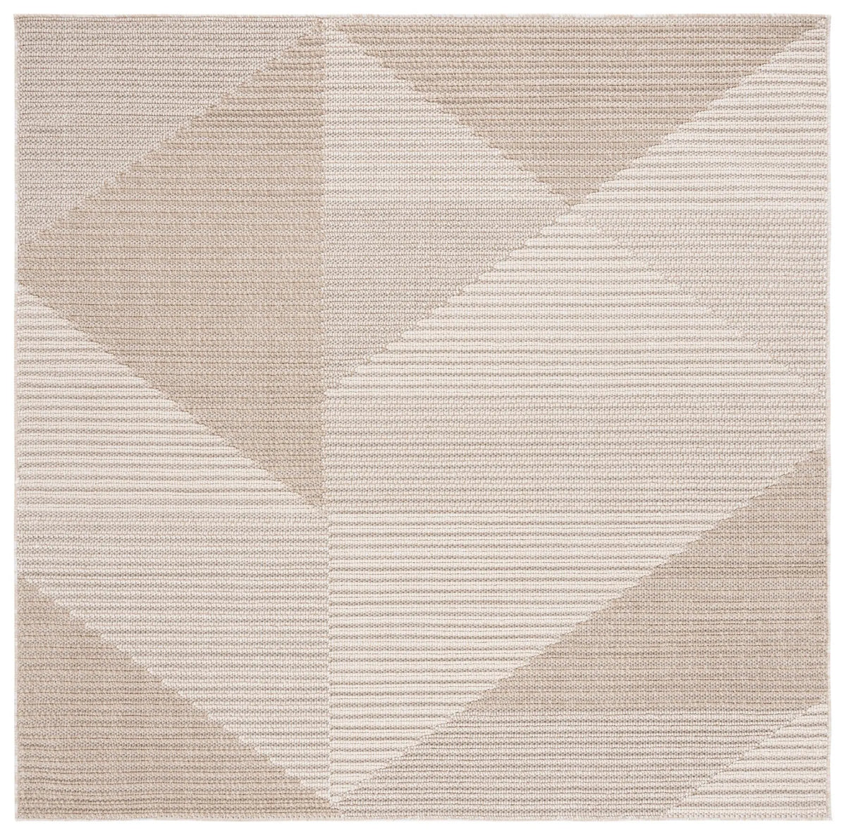 Safavieh Global 6'-7" x 6'-7" Rug in Beige / Ivory