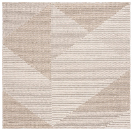 Safavieh Global 6'-7" x 6'-7" Rug in Beige / Ivory